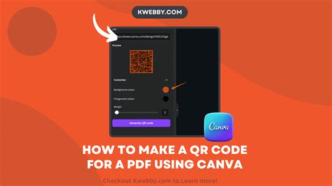 how to make a pdf into a qr code on canva