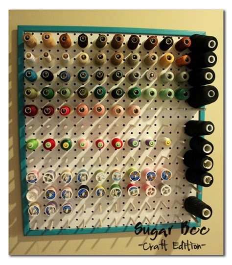 How To Make A Pegboard Thread Holder