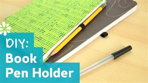 how to make a pen holder for a notebook