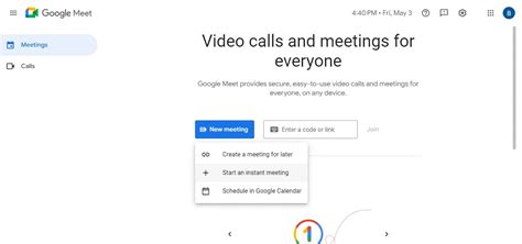 how to make a permanent google meet code