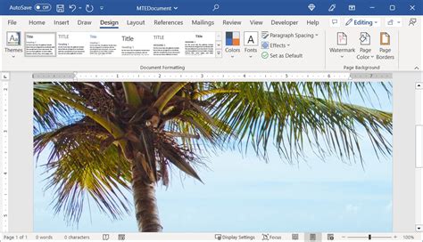 How To Make A Photo Background In Microsoft Word