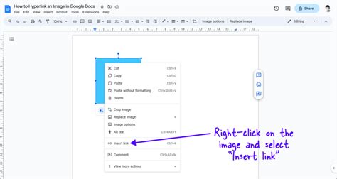 How To Make A Picture A Hyperlink In Google Docs