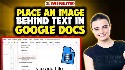 How To Make A Picture Go Behind Text In Google Docs