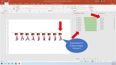 how to make a picture walk in powerpoint
