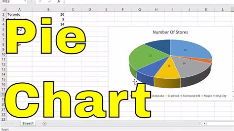 how to make a pie chart in excel based on cell color