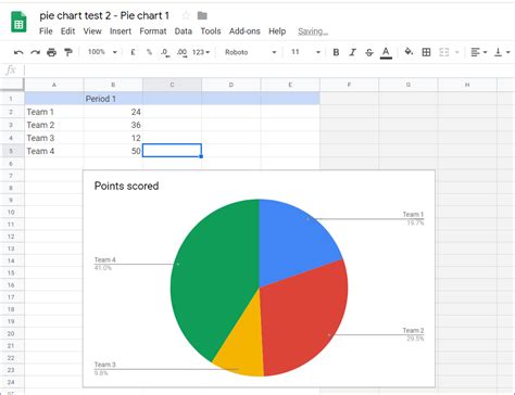 how to make a pie graph in docs