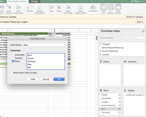 How To Make A Pivot Table In Excel Mac