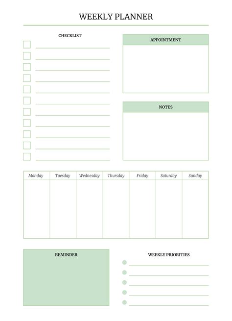 how to make a planner in word