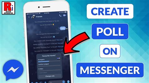 how to make a poll in messenger chat