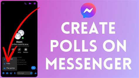 how to make a poll in messenger pc