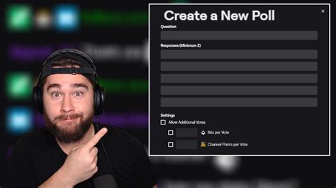 how to make a poll on twitch as a mod mobile