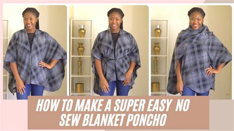 How To Make A Poncho From A Blanket