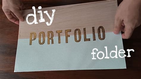 How To Make A Portfolio File Folder