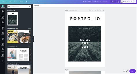 How To Make A Portfolio In Canva