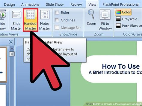 how to make a powerpoint presentation handout