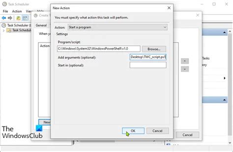 how to make a powershell script run in task scheduler