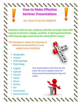 how to make a presentation handout