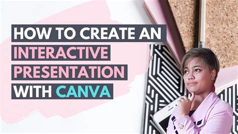 how to make a presentation interactive on canva