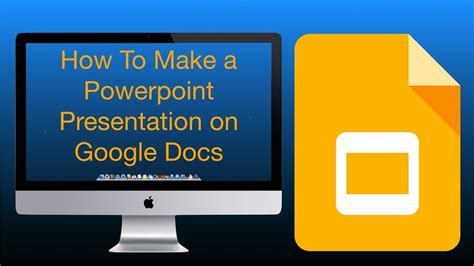 how to make a presentation with google docs