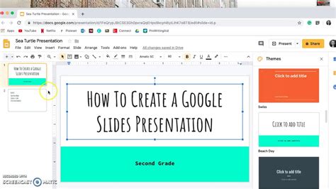 how to make a presentation with google slides