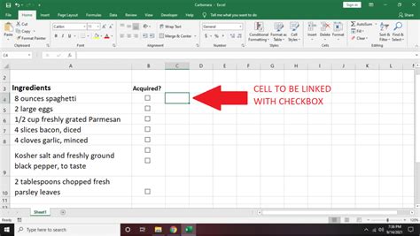 how to make a printable checklist in excel