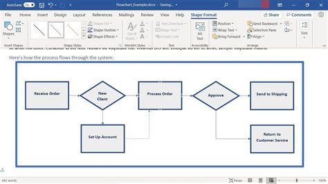 How To Make A Process Flow Chart In Word 2016
