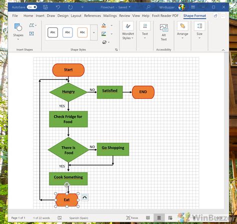 how to make a process flow map in word