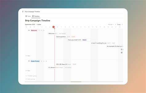 how to make a project timeline in notion