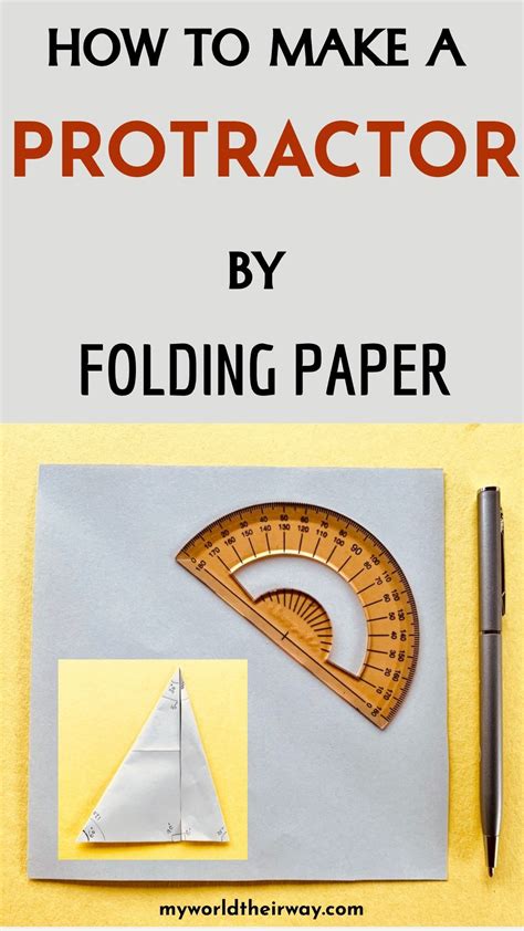 How To Make A Protractor Using Paper Folding