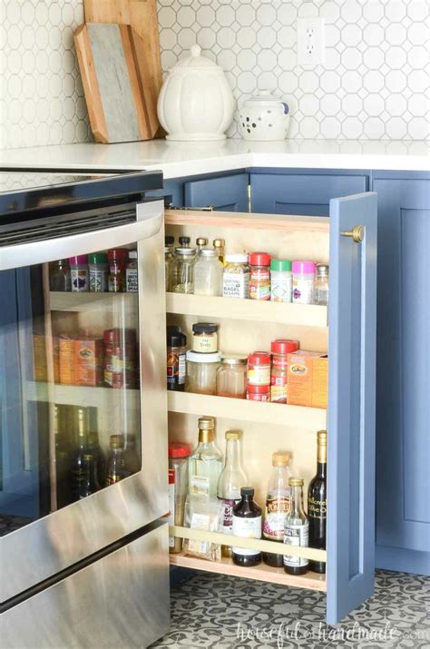 How To Make A Pull Out Spice Rack