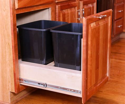 How To Make A Pull Out Trash Cabinet