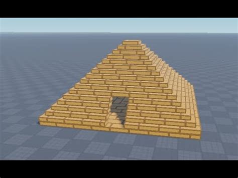 how to make a pyramid in roblox studio