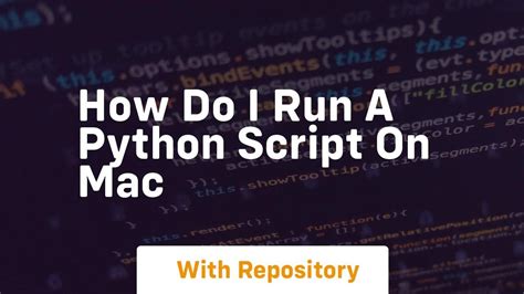 how to make a python script on mac