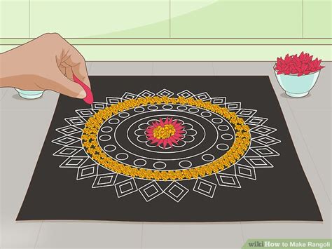How To Make A Rangoli Step By Step