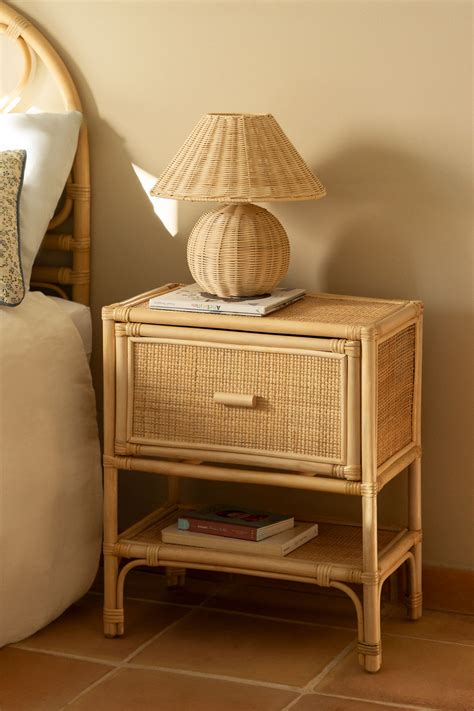 How To Make A Rattan Bedside Table