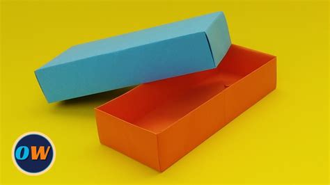 How To Make A Rectangular Paper Box With Lid