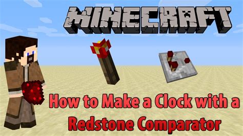 how to make a redstone comparator clock