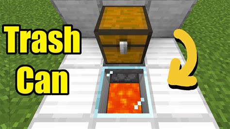 How To Make A Redstone Garbage Disposal