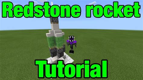 How To Make A Redstone Rocket In Minecraft