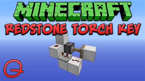 how to make a redstone torch key