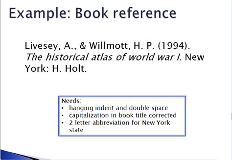how to make a reference for a textbook