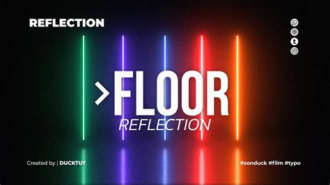 How To Make A Reflective Floor In After Effects