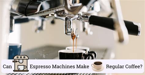 how to make a regular coffee with espresso machine