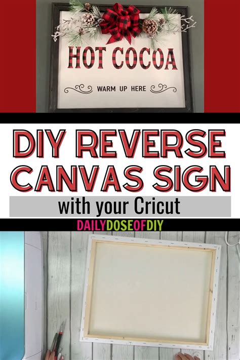 How To Make A Reverse Canvas With Cricut