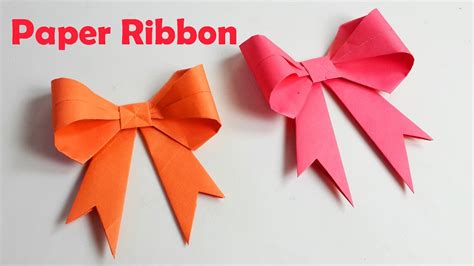 How To Make A Ribbon Using Paper