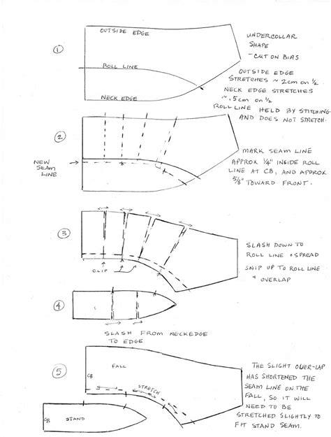 how to make a rolled collar pattern