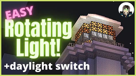 how to make a rotating light in minecraft 1.21.1