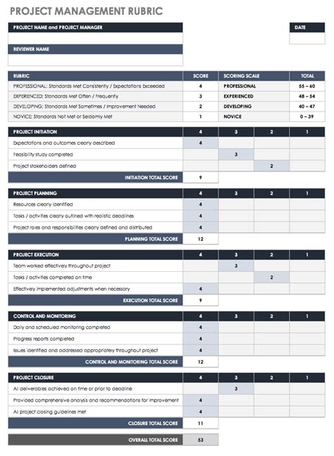 how to make a rubric in excel