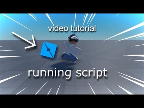 how to make a running script roblox studio