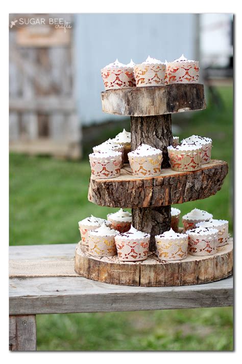 How To Make A Rustic Cupcake Stand